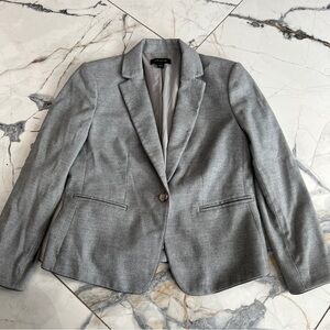 Ann Taylor Women’s Gray Fitted Blazer Suit Jacket size 4